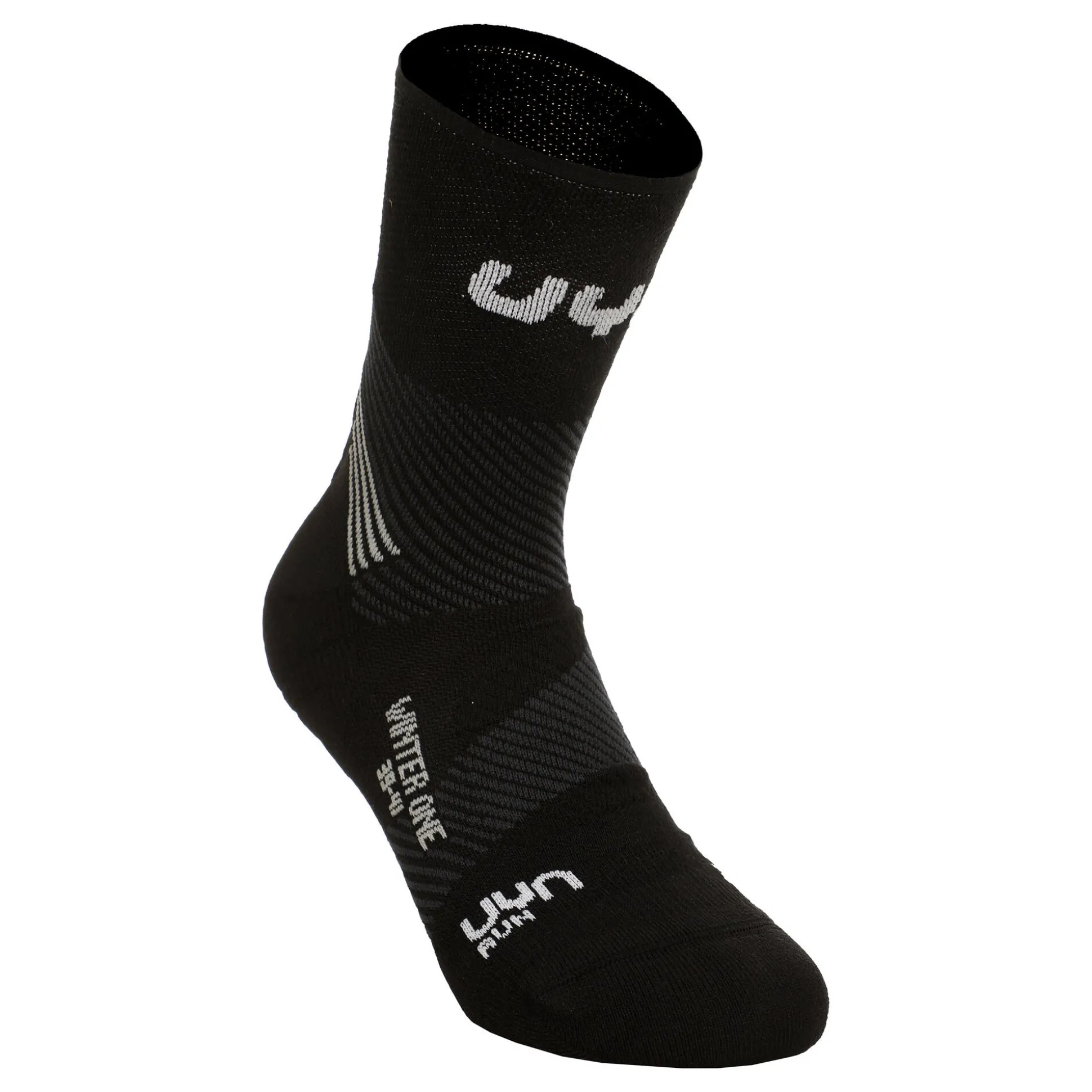 Store Run Winter One Running Socks Men - Black, White Running Clothing