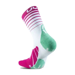 Cheap Runner's Five Running Socks Women - White, Green Running Clothing