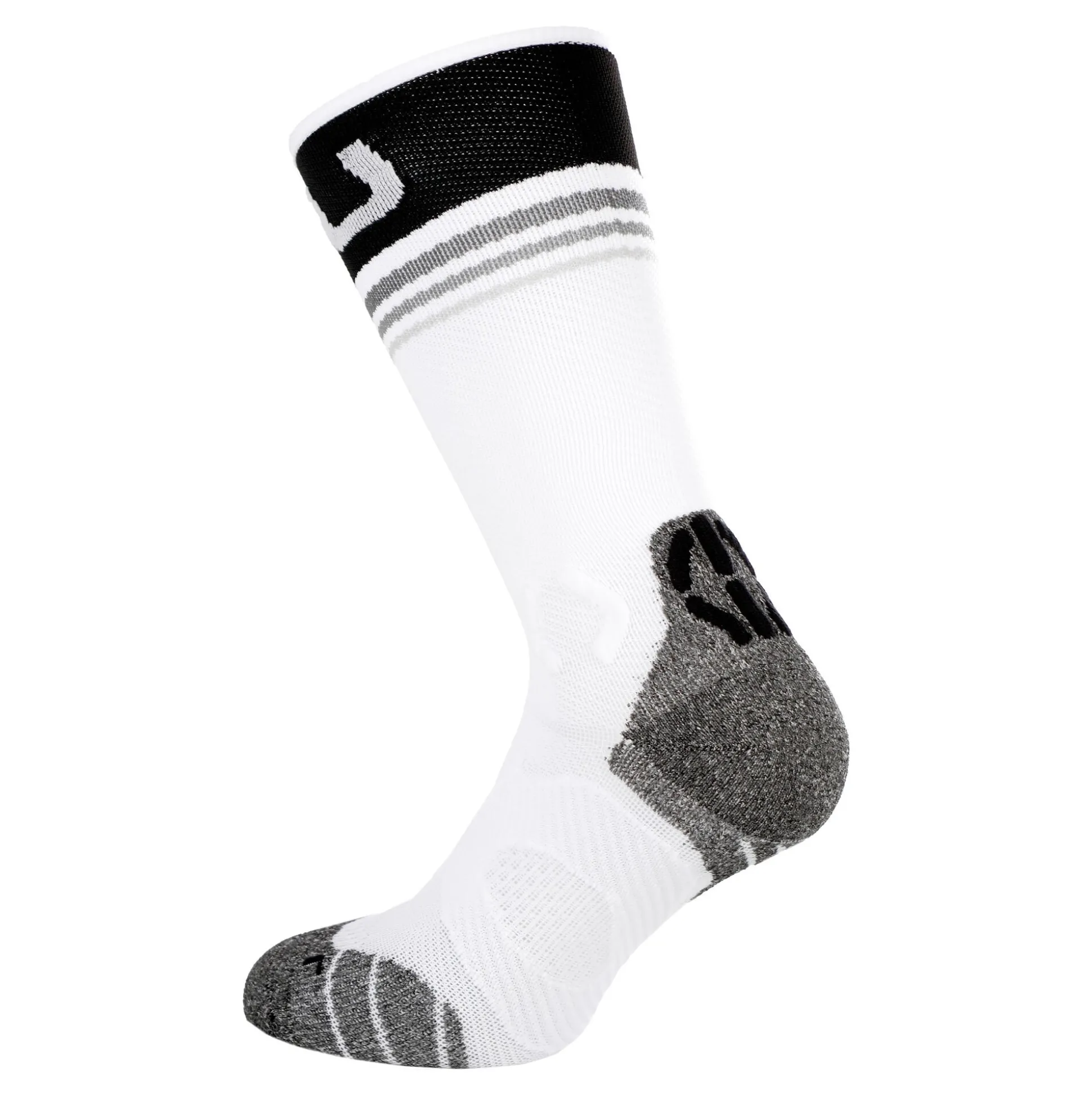 Shop Runner's One Running Socks Men - White, Black Running Clothing