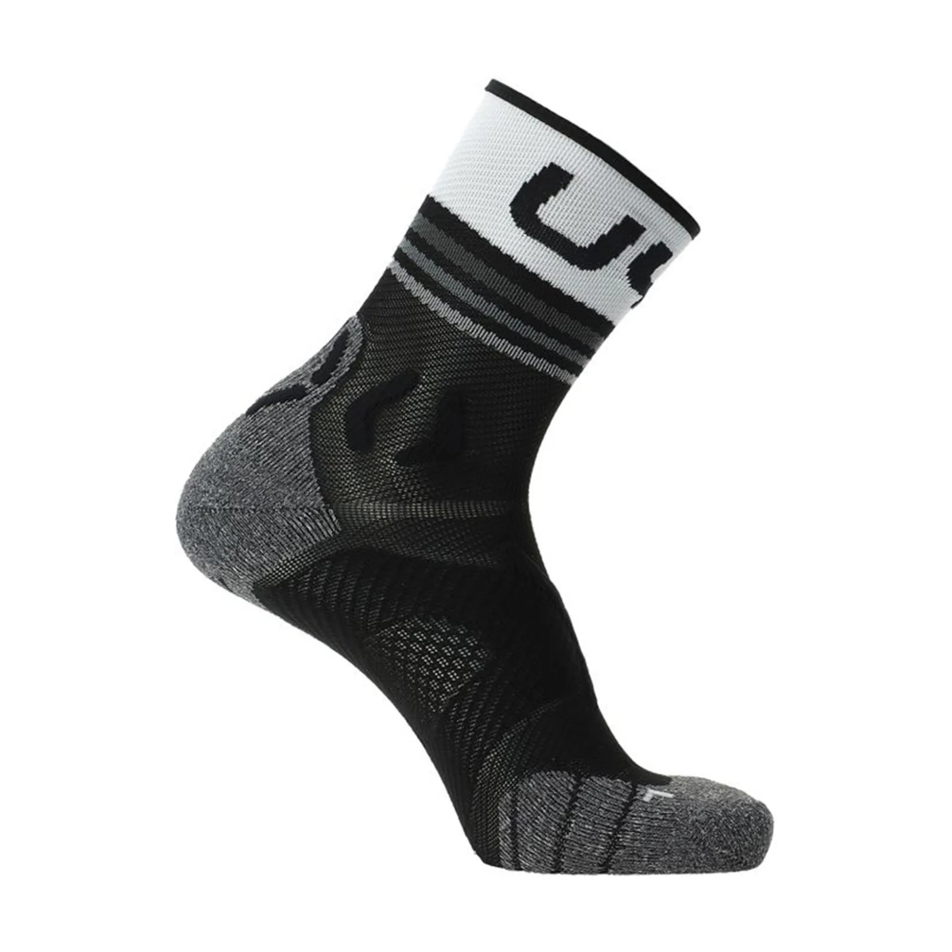 Cheap Runner's One Short Running Socks Women - Black, White Running Clothing
