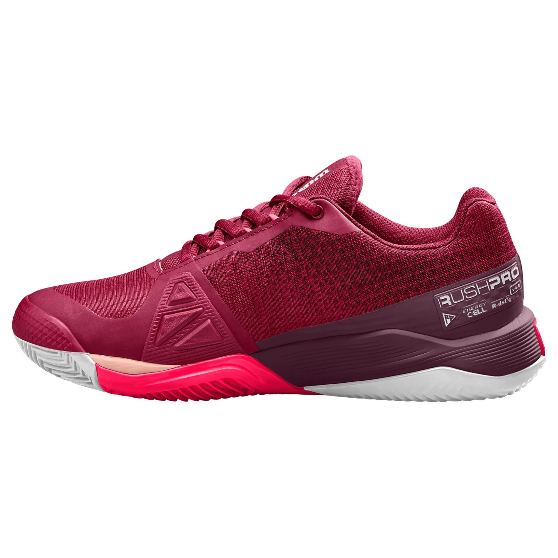 Best Rush Pro 4.0 Clay Court Shoe Women - Dark Red, Berry Clay Court Shoes