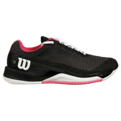 Clearance Rush Pro 4.0 CLY Clay Court Shoe Women - Black, White Clay Court Shoes