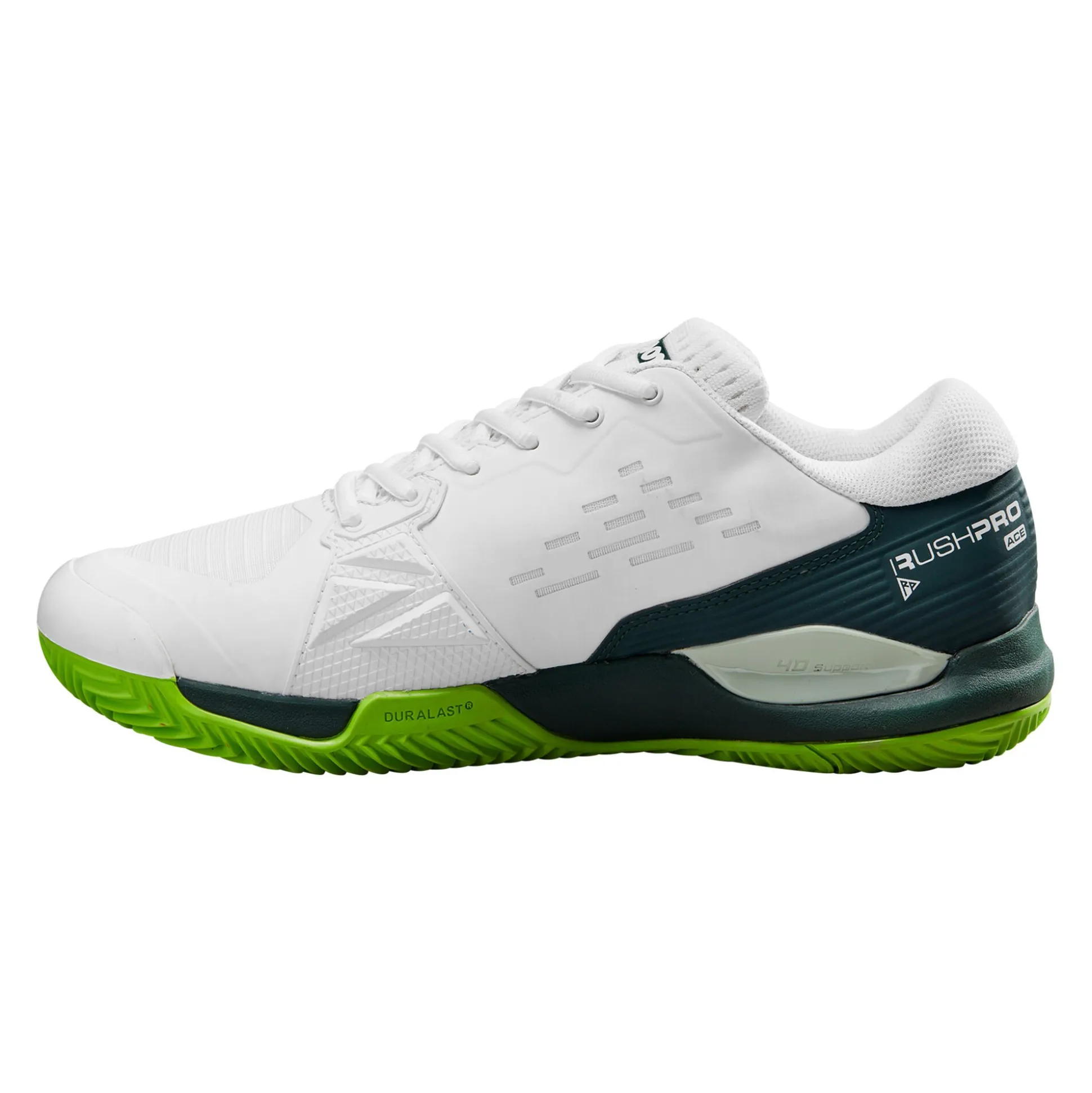 Best Sale Rush Pro Ace Clay Court Shoe Men - White, Green Clay Court Shoes