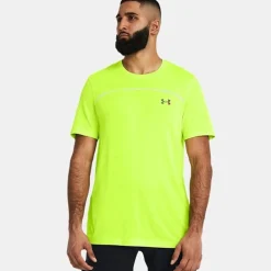 Discount Rush Seamless Wordmark T-Shirt Men - Neon Yellow Shirts