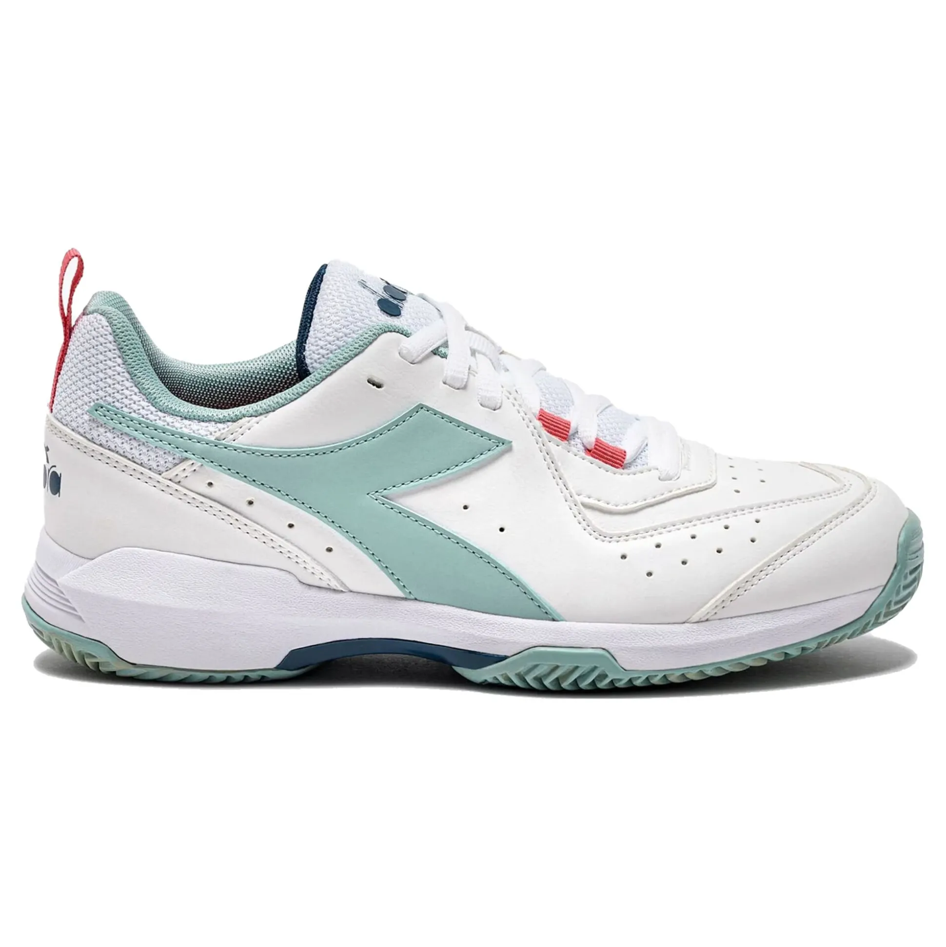 Outlet S. Challenge 5 Clay Court Shoe Women - White, Mint Clay Court Shoes