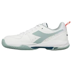 Outlet S. Challenge 5 Clay Court Shoe Women - White, Mint Clay Court Shoes