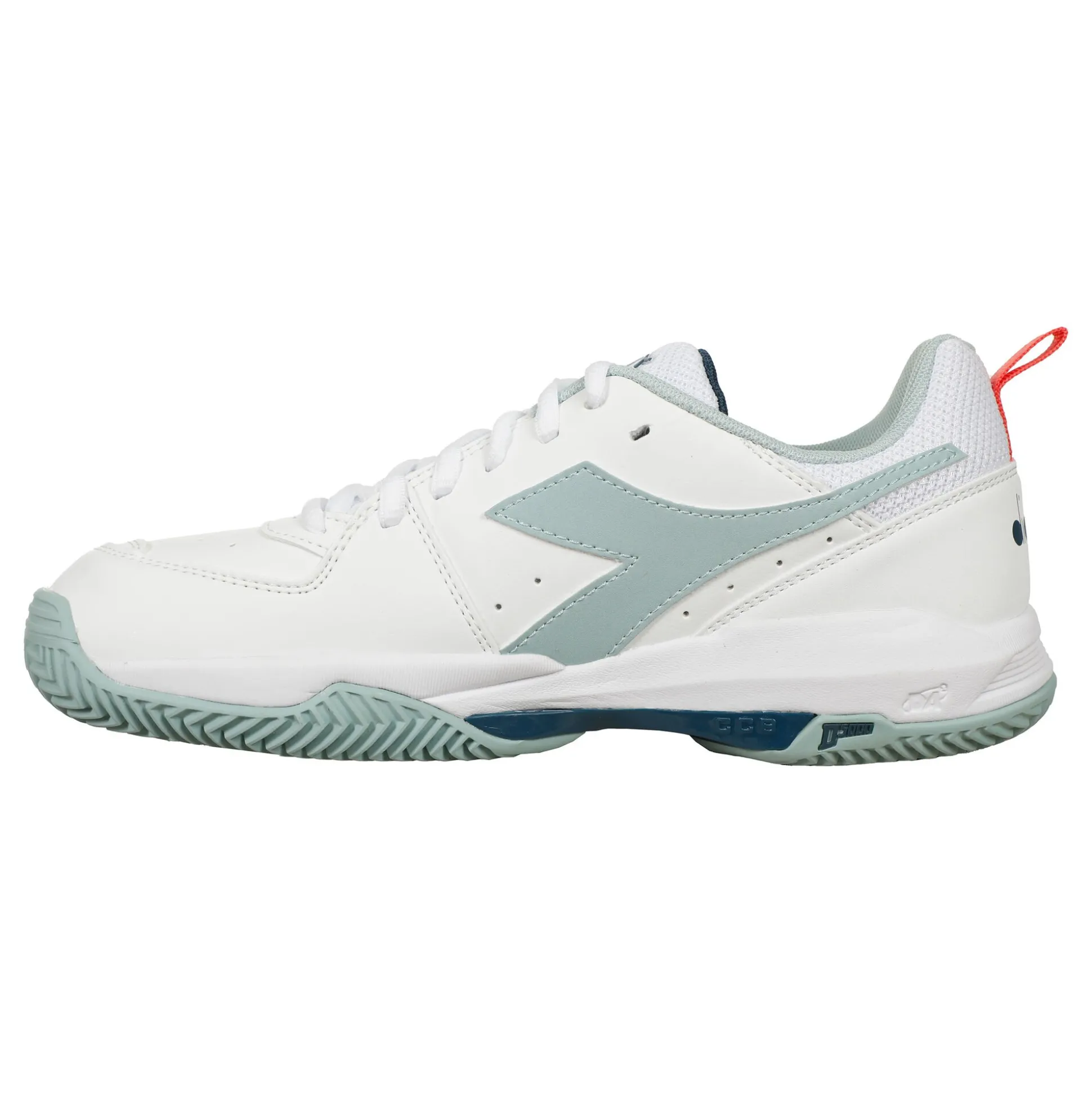 Outlet S. Challenge 5 Clay Court Shoe Women - White, Mint Clay Court Shoes