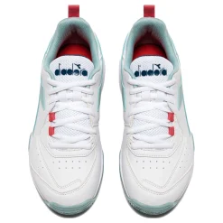 Outlet S. Challenge 5 Clay Court Shoe Women - White, Mint Clay Court Shoes