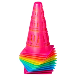 Best Sale Safe Cones Marking Cone 12 Pack - Multicoloured Coaching Equipment