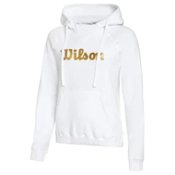 Outlet Script Hoody Women - White, Gold Hoodies & Sweaters