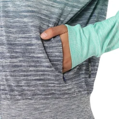 Best Sale Seamless Running Jacket Women - Petrol, Dark Blue Running Clothing
