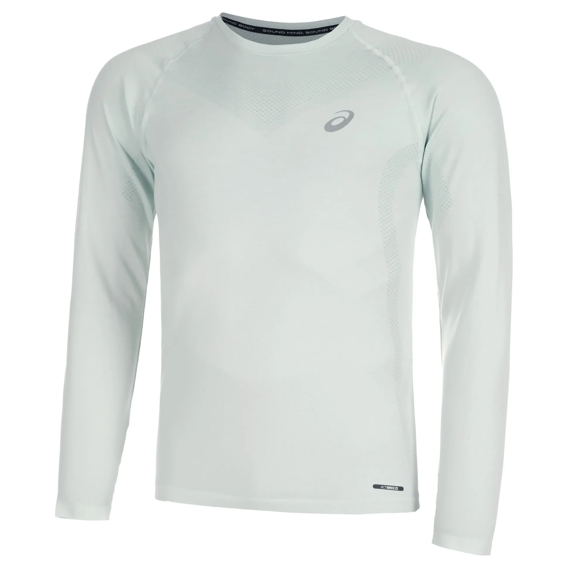 Clearance Seamless Running Shirt Men - Sage, Cream Running Clothing