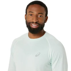 Clearance Seamless Running Shirt Men - Sage, Cream Running Clothing
