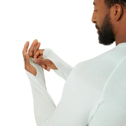 Clearance Seamless Running Shirt Men - Sage, Cream Running Clothing