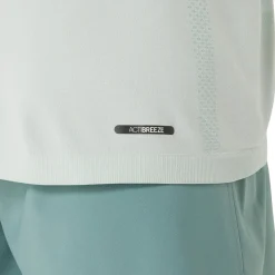 Clearance Seamless Running Shirt Men - Sage, Cream Running Clothing