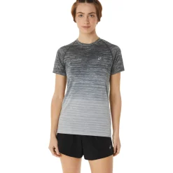 Fashion Seamless Running Shirt Women - White, Grey Running Clothing