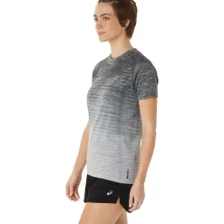 Fashion Seamless Running Shirt Women - White, Grey Running Clothing