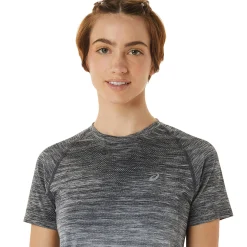 Fashion Seamless Running Shirt Women - White, Grey Running Clothing