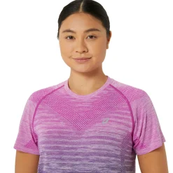 Sale Seamless Running Shirt Women - Pink, Dark Blue Running Clothing