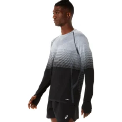 Flash Sale Seamless Running Top Men - Black, Grey Running Clothing