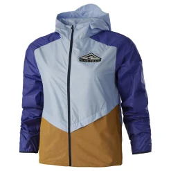 Best Sale SF Trail Running Jacket Women - Light Blue Running Clothing