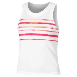 Fashion Shock N' Awe Tank Top Women - White, Coral Tops