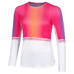 Hot Shockin Radiance Long Sleeve Women - White, Multicoloured Shirts