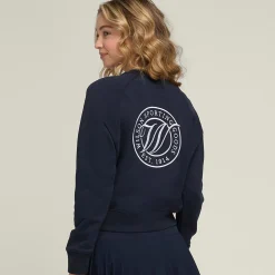 Cheap Sideline Crew Sweatshirt Women - Dark Blue Hoodies & Sweaters