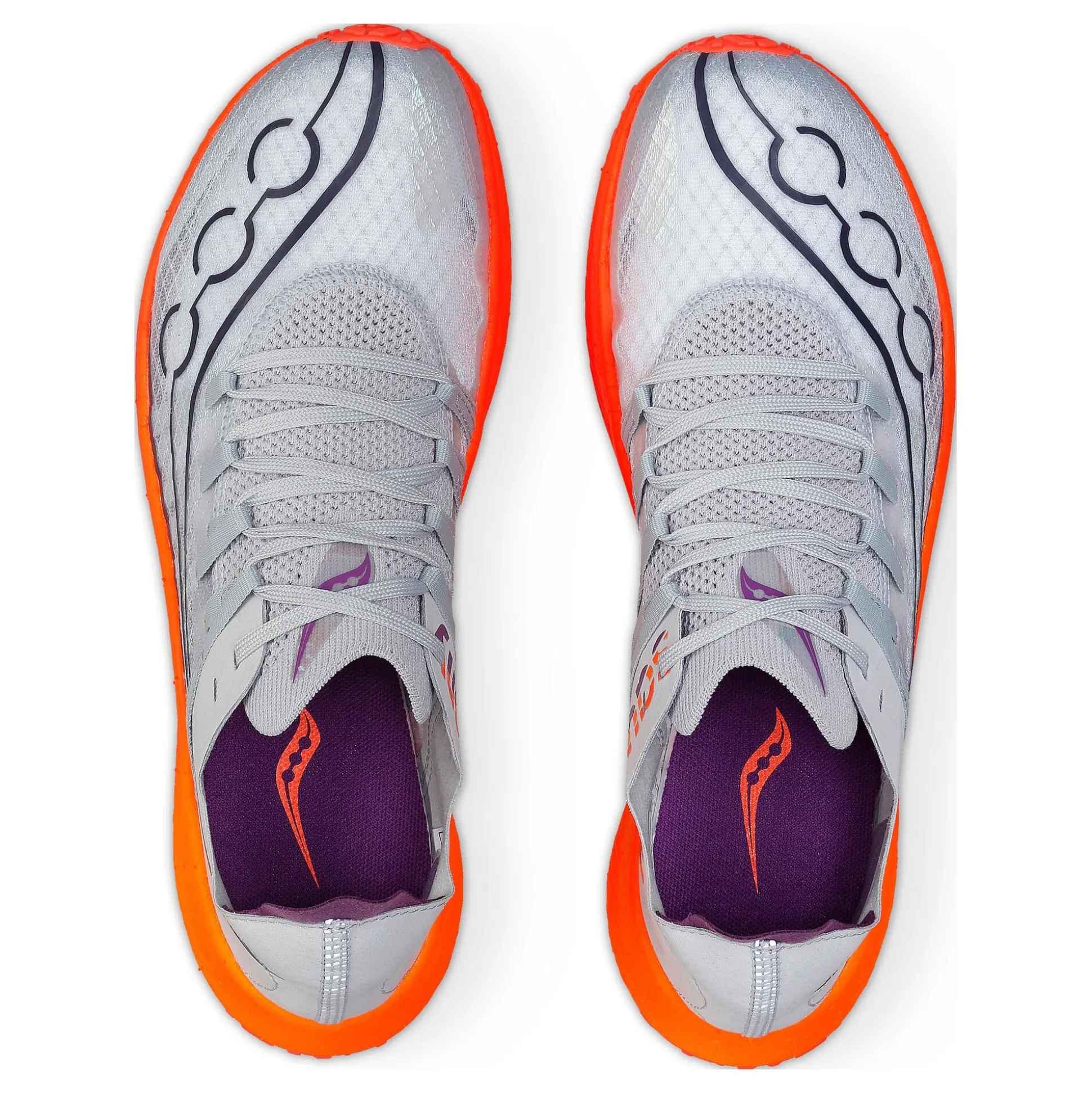 Best Sale Sinister Competition Running Shoe Women - Lightgrey, Orange Running Shoes