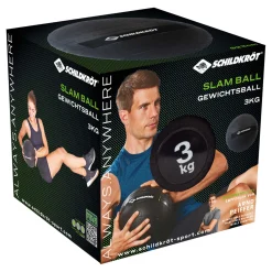 New Slamball Medicine Ball 3kg - Black, White Accessories
