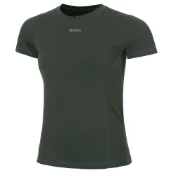 Clearance Sleek Slim T-Shirt Women - Dark Green Shirts