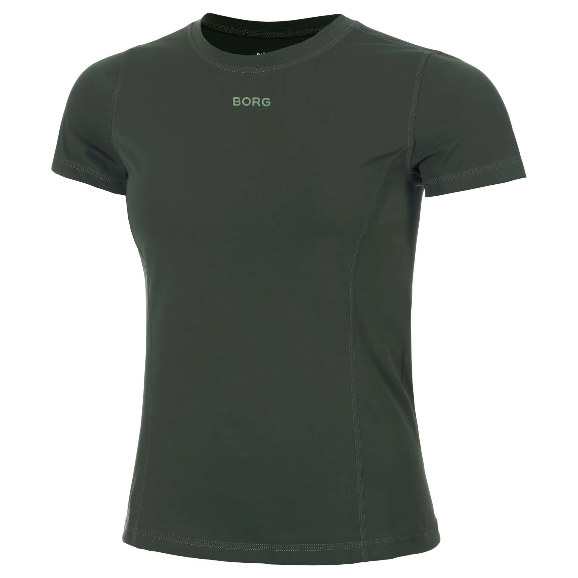 Clearance Sleek Slim T-Shirt Women - Dark Green Shirts