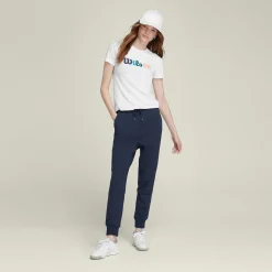 Cheap Slim Jogger Training Pants Women - Dark Blue Pants