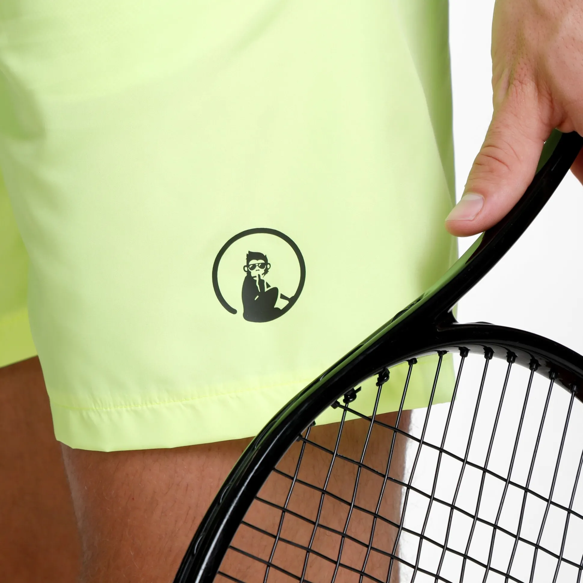 Cheap Smash Shorts Men - Neon Yellow, Black Shorts