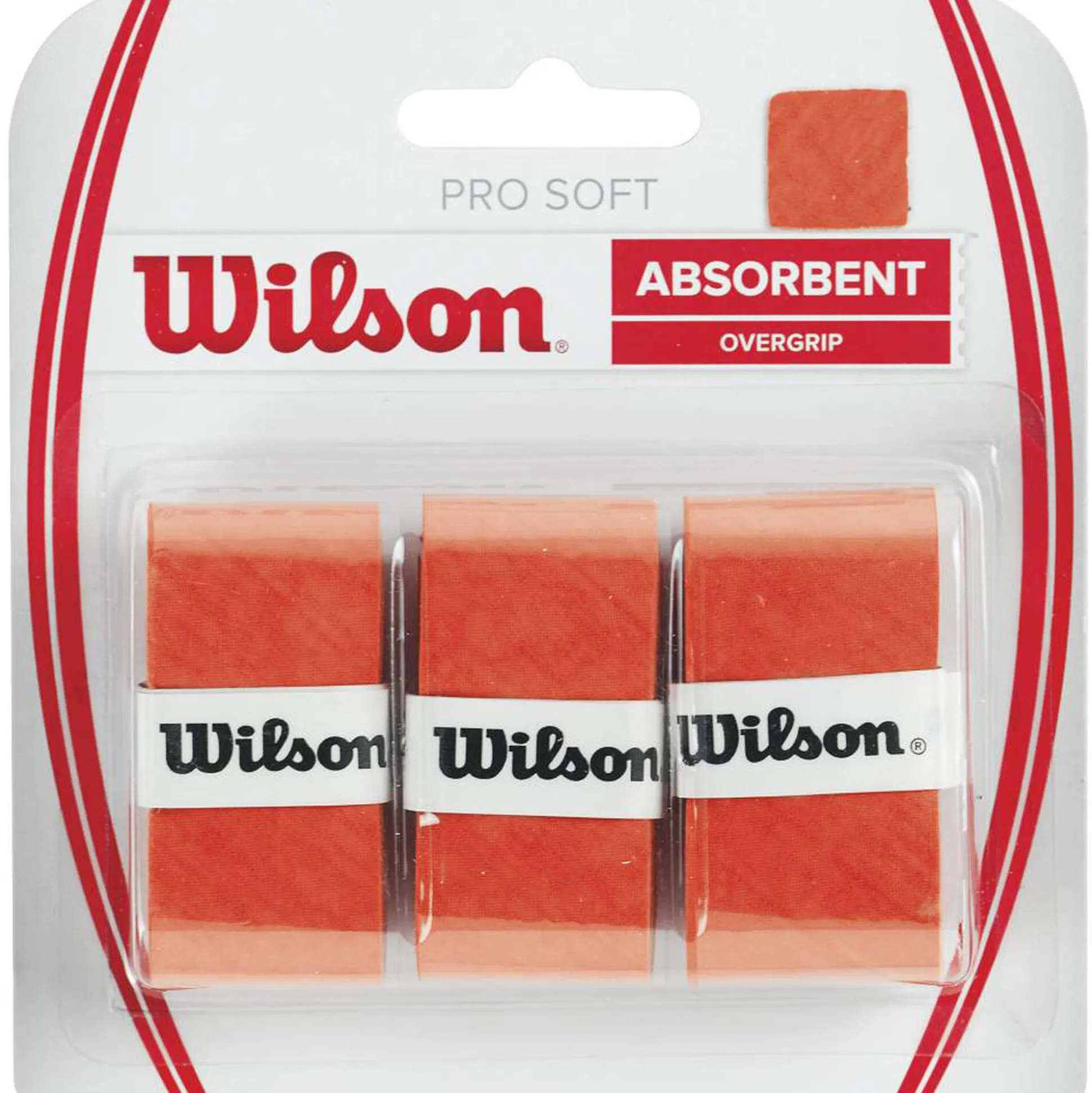 New Soft Overgrip 3 Pack - Orange Grips