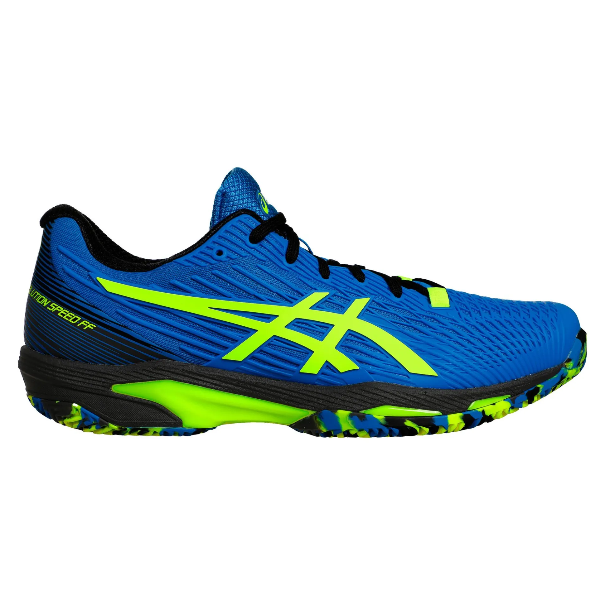 Cheap Solution Speed FF2 Clay Court Shoe Men - Blue, Neon Yellow Clay Court Shoes