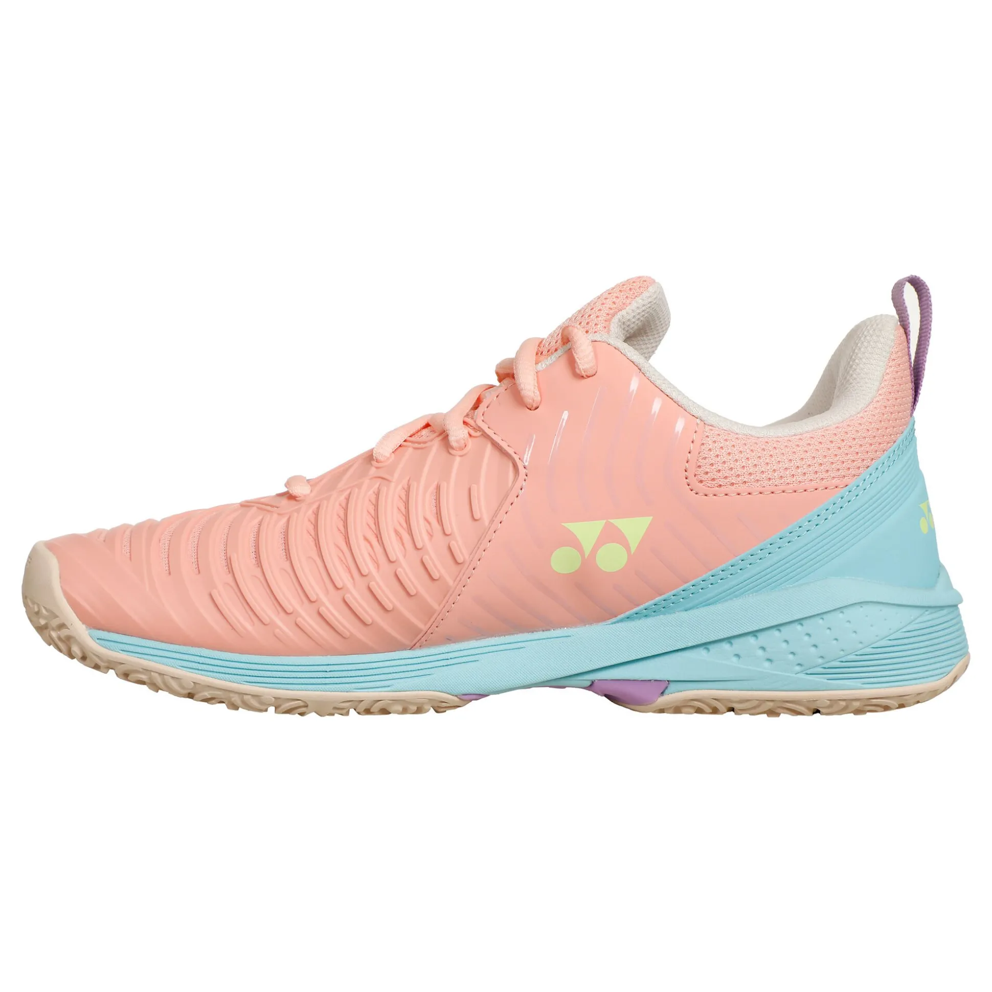 Store Sonicage 3 Clay Court Shoe Women - Coral, Turquoise Clay Court Shoes