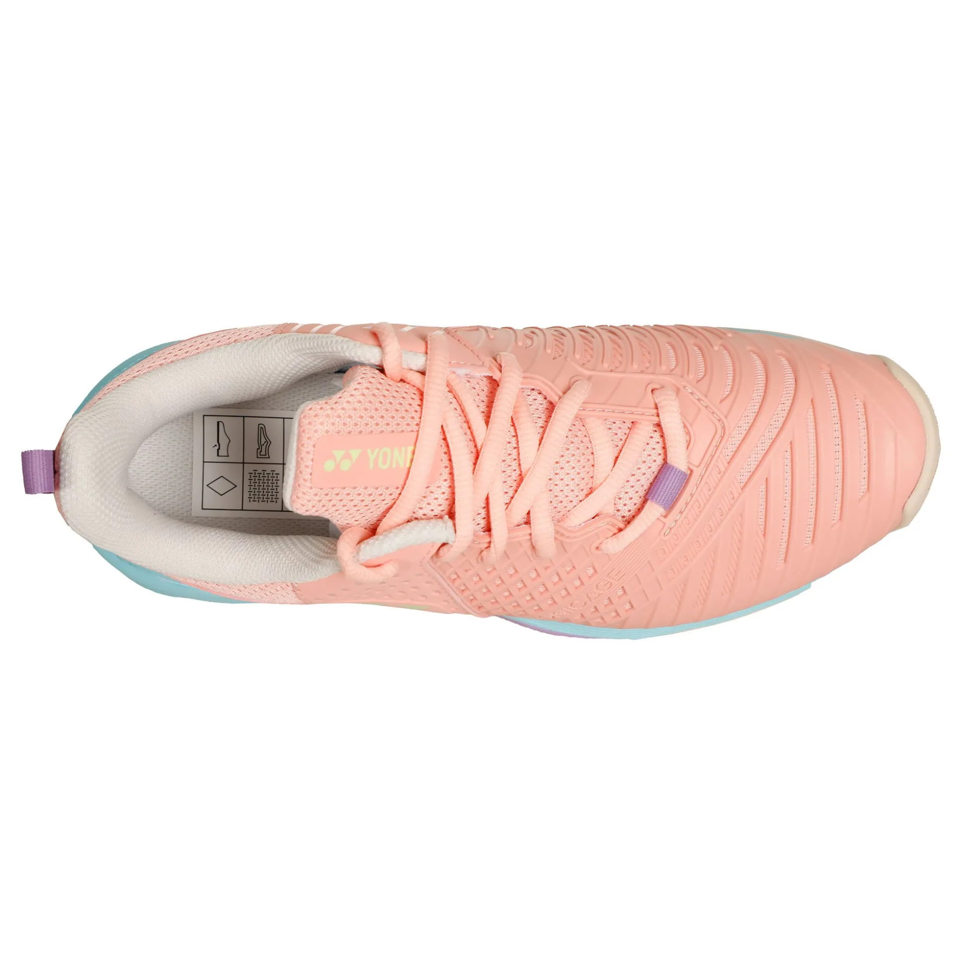 Store Sonicage 3 Clay Court Shoe Women - Coral, Turquoise Clay Court Shoes