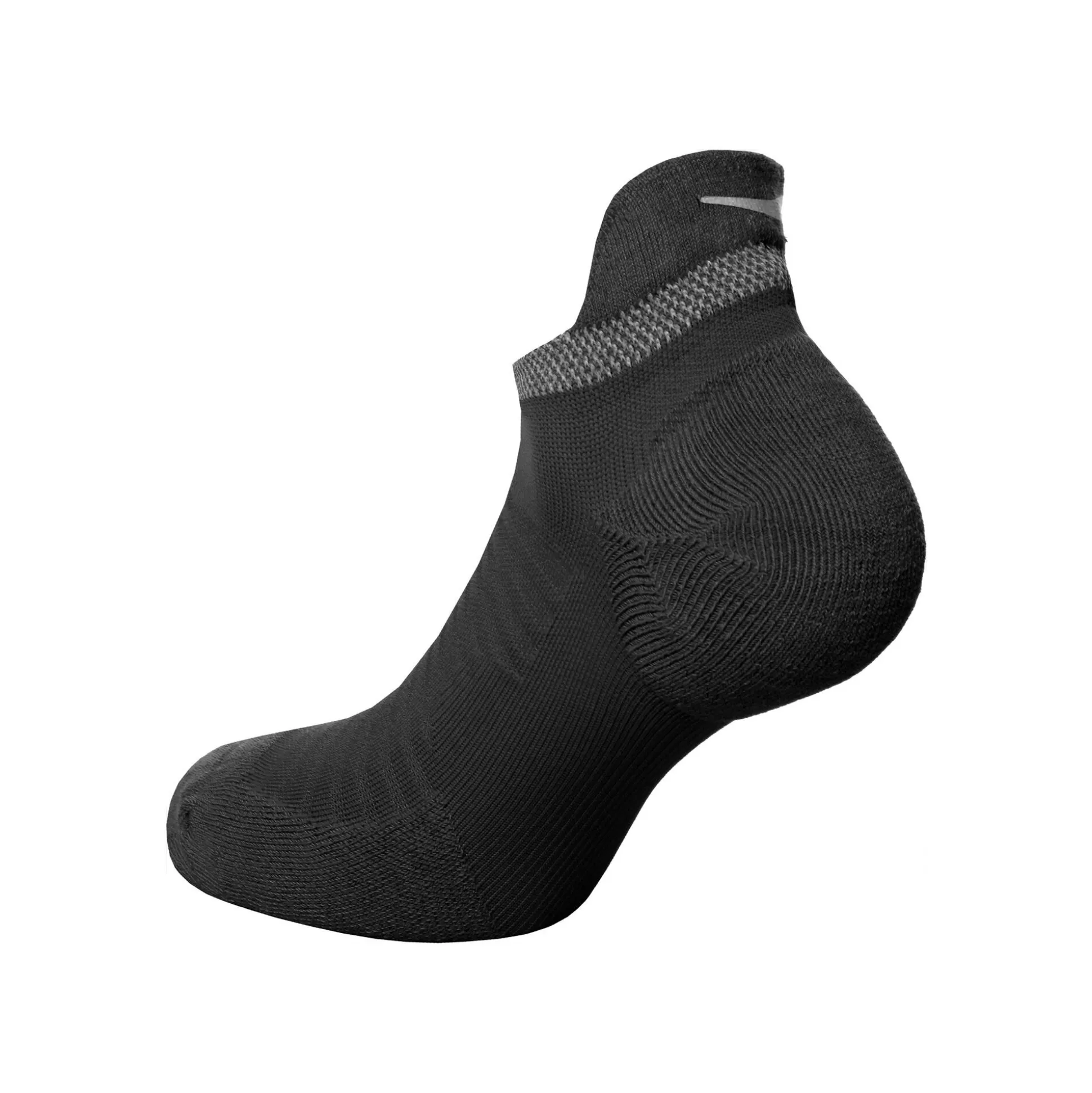 Best Sale Spark Cushioned No-Show Running Socks - Black, Grey Running Clothing