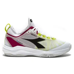 Outlet Speed Blushield Fly 4+ Clay Court Shoe Women - White, Neon Yellow Clay Court Shoes