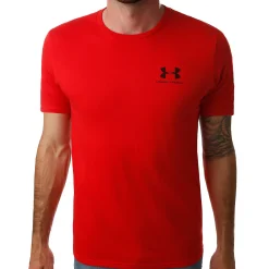 Clearance Sportstyle Left Chest T-Shirt Men - Red, Black Shirts