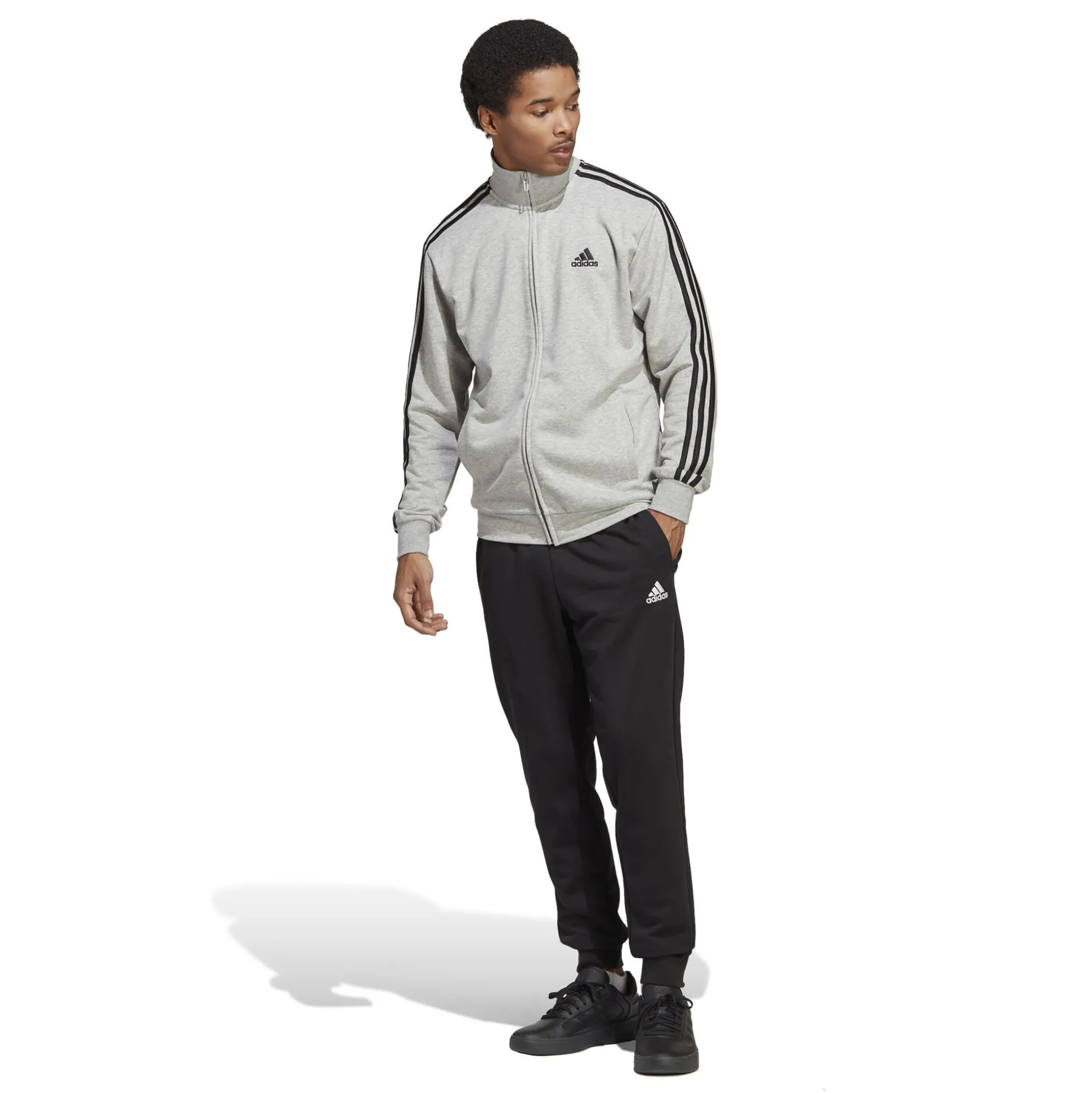 Flash Sale Sportswear Basic 3-Stripes French Terry Tracksuit Men - Grey, Black Tracksuits