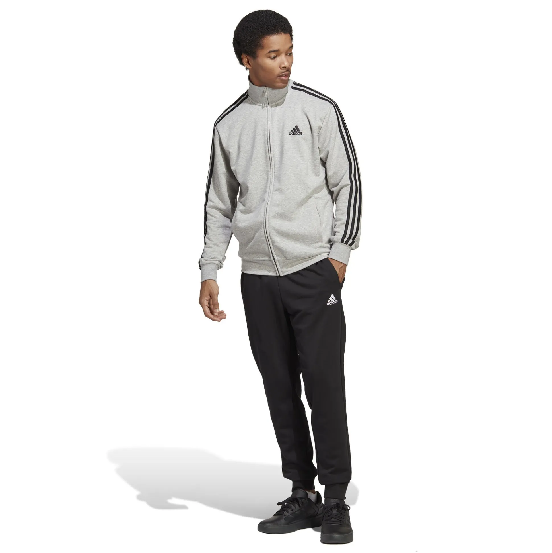 Flash Sale Sportswear Basic 3-Stripes French Terry Tracksuit Men - Grey, Black Tracksuits