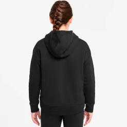Clearance Sportswear Club Fleece Zip Hoodie Girls - Black, White Jackets