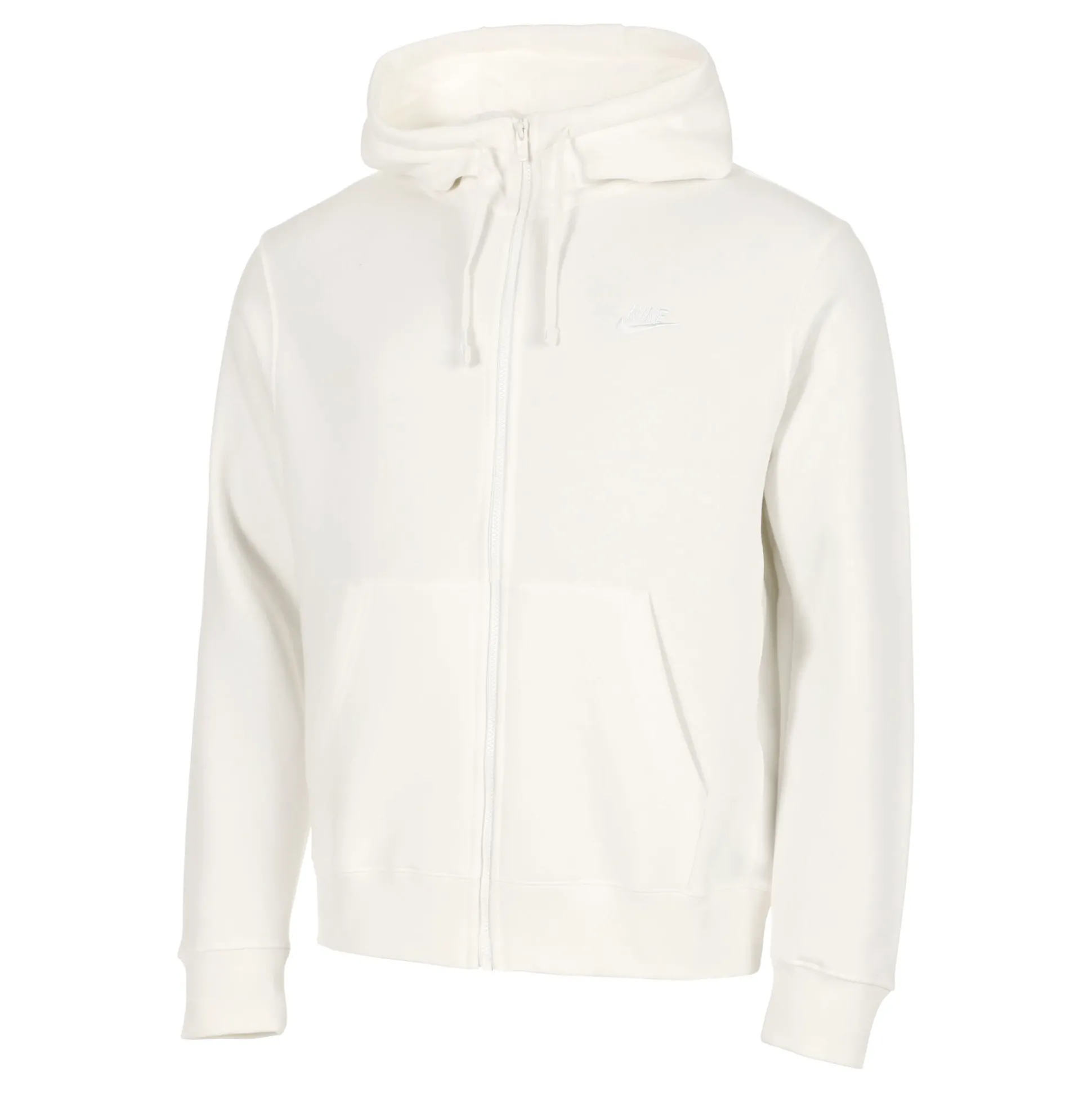 Outlet Sportswear Club Full Zip Hoodie Men - Cream, White Hoodies & Sweaters|Jackets