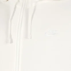 Outlet Sportswear Club Full Zip Hoodie Men - Cream, White Hoodies & Sweaters|Jackets