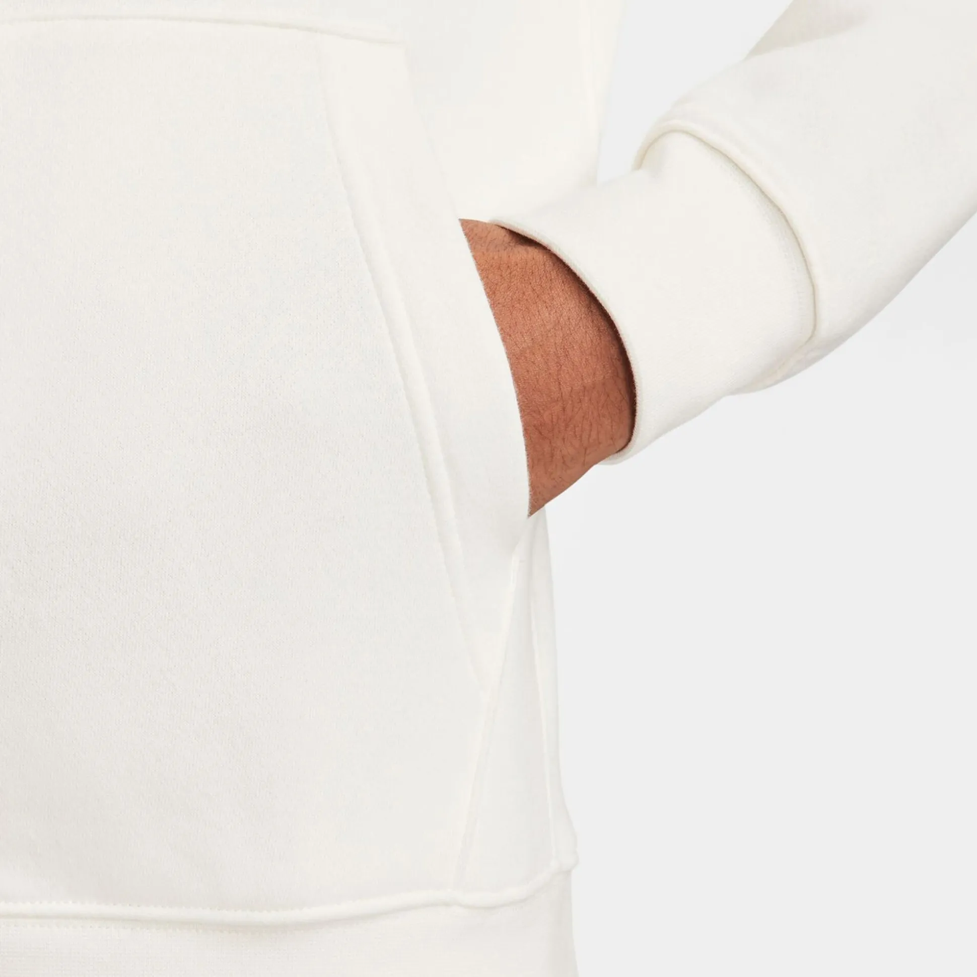 Outlet Sportswear Club Full Zip Hoodie Men - Cream, White Hoodies & Sweaters|Jackets