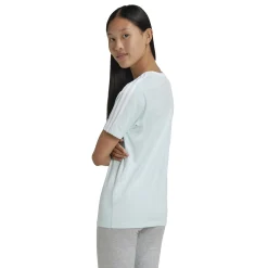 Online 3Stripes BF T-Shirt Girls - Mint, White Shirts