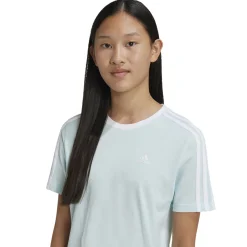 Online 3Stripes BF T-Shirt Girls - Mint, White Shirts