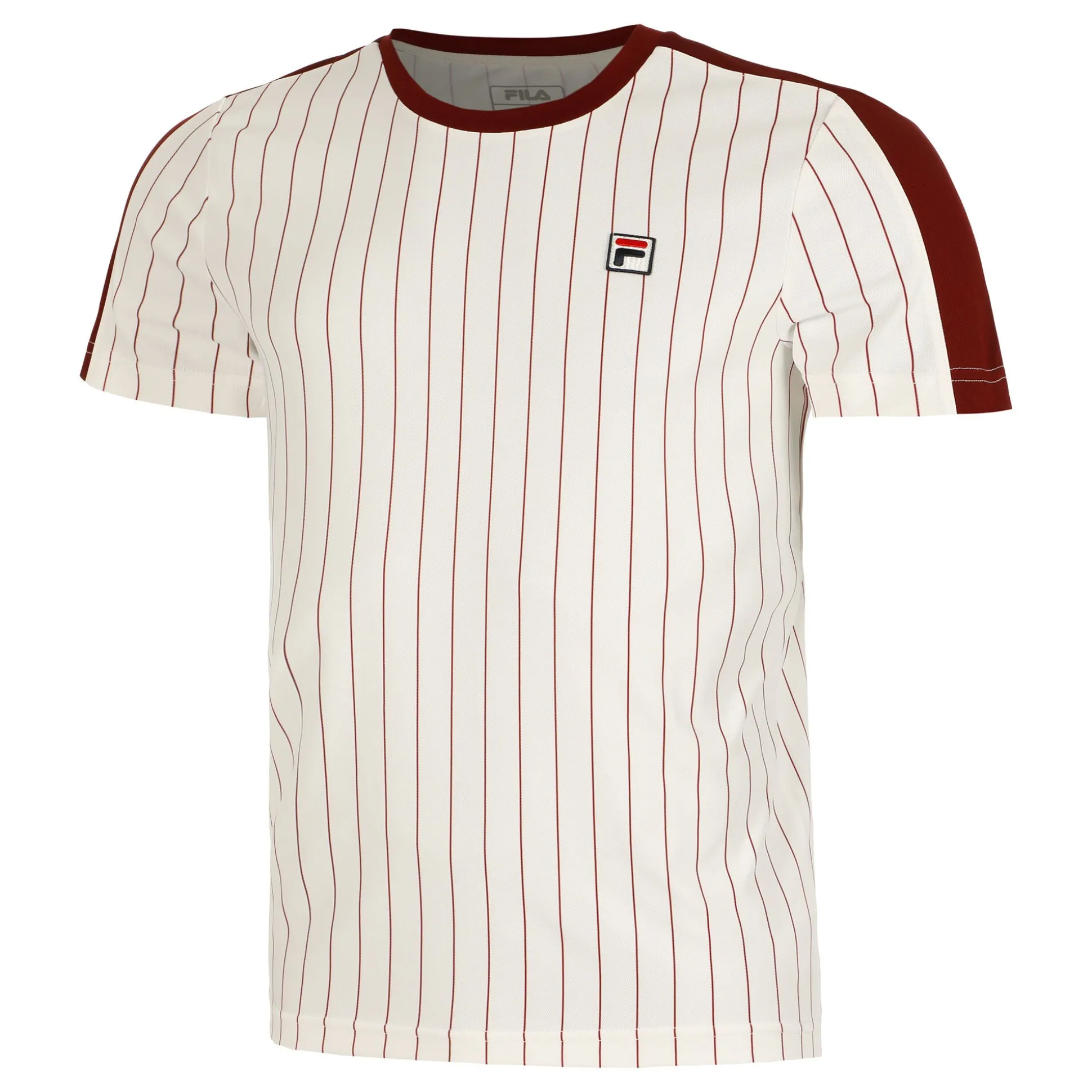 Flash Sale Stripes Jascha 2 T-Shirt Men - White, Dark Red Shirts